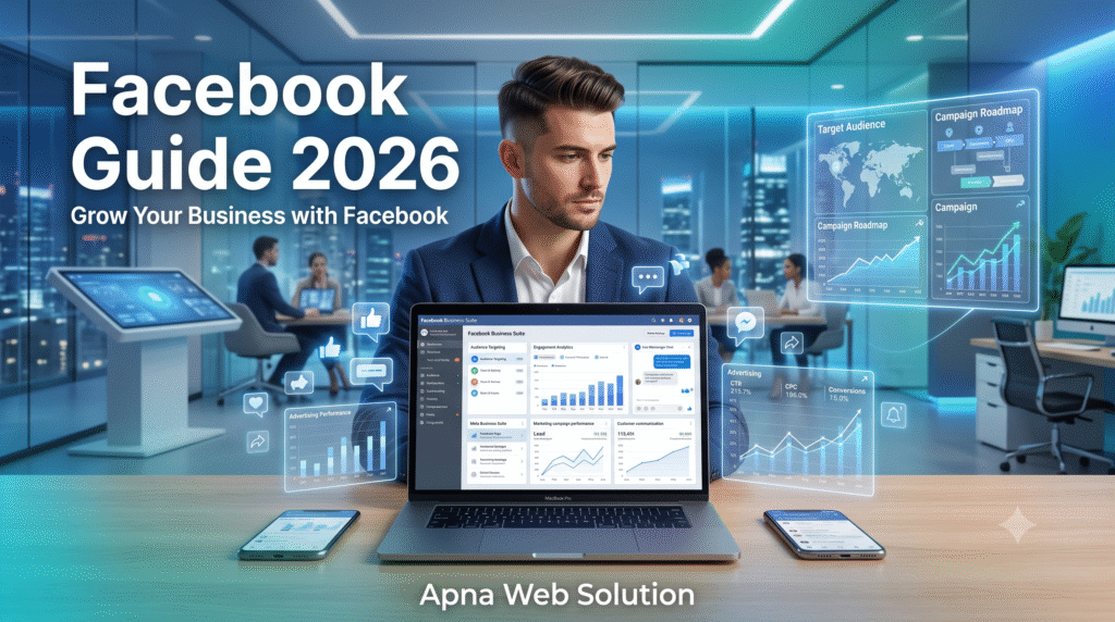 Facebook Marketing Guide 2026 for Business Growth by Apna Web Solution