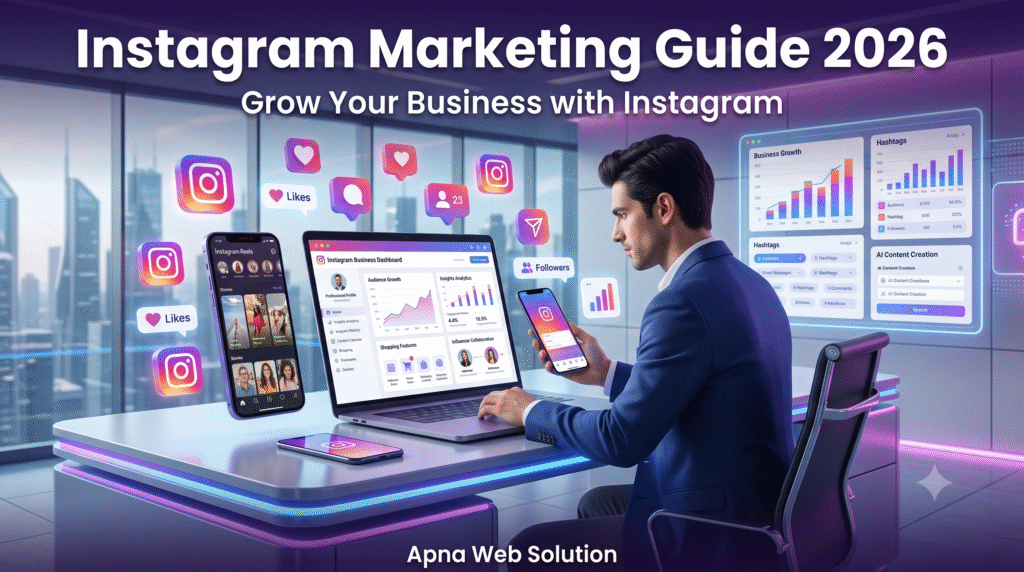 Instagram Marketing Guide 2026 for Business Growth by Apna Web Solution